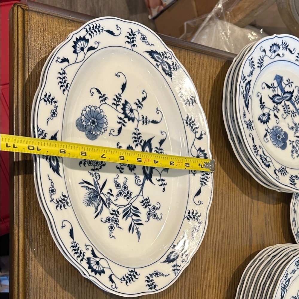 Vintage Blue Danube Serving Platter 14 inches by 10 inches - 2 platters! - Picture 8 of 8